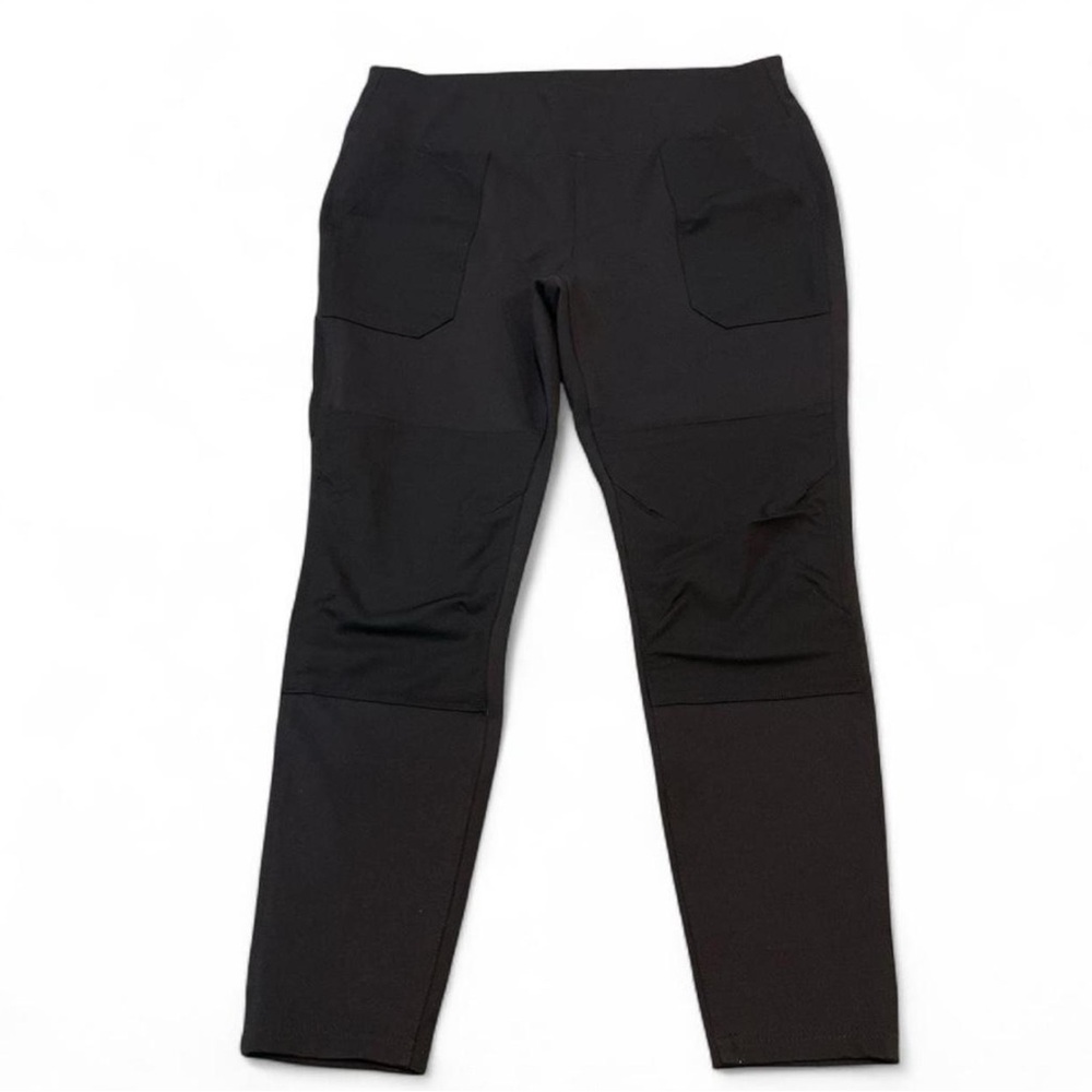 🥳 Carhartt Women’s L Short Black Fitted Utility Work Pants Stretch Cargo Pockets